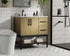 Elegant Lighting Lennox Vanity Cabinet 2Dr2Dw 32 Inch x22 Inch x34 Inch in Honey Brown Model: VF60732MHB