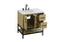 Elegant Lighting Lennox Vanity Cabinet 2Dr2Dw 32 Inch x22 Inch x34 Inch in Honey Brown Model: VF60732MHB