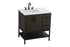 Elegant Lighting Lennox Vanity Cabinet 2Dr2Dw 32 Inch x22 Inch x34 Inch in Mocha Brown Model: VF60732MMB