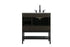 Elegant Lighting Lennox Vanity Cabinet 2Dr2Dw 32 Inch x22 Inch x34 Inch in Mocha Brown Model: VF60732MMB