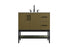 Elegant Lighting Lennox Vanity Cabinet 2Dr2Dw 36 Inch x22 Inch x34 Inch in Chestnut Brown Model: VF60736MCB