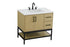 Elegant Lighting Lennox Vanity Cabinet 2Dr2Dw 36 Inch x22 Inch x34 Inch in Honey Brown Model: VF60736MHB