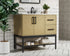 Elegant Lighting Lennox Vanity Cabinet 2Dr2Dw 36 Inch x22 Inch x34 Inch in Honey Brown Model: VF60736MHB