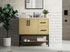Elegant Lighting Lennox Vanity Cabinet 2Dr2Dw 36 Inch x22 Inch x34 Inch in Honey Brown Model: VF60736MHB
