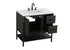 Elegant Lighting Lennox Vanity Cabinet 2Dr2Dw 36 Inch x22 Inch x34 Inch in Mocha Brown Model: VF60736MMB