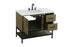 Elegant Lighting Lennox Vanity Cabinet 2Dr2Dw 42 Inch x22 Inch x34 Inch in Chestnut Brown Model: VF60742MCB