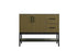 Elegant Lighting Lennox Vanity Cabinet 2Dr2Dw 42 Inch x22 Inch x34 Inch in Chestnut Brown Model: VF60742MCB