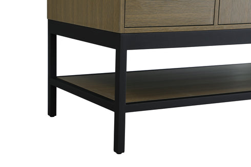Elegant Lighting Lennox Vanity Cabinet 2Dr4Dw 48 Inch x22 Inch x34 Inch in Chestnut Brown Model: VF60748MCB
