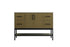 Elegant Lighting Lennox Vanity Cabinet 2Dr4Dw 48 Inch x22 Inch x34 Inch in Chestnut Brown Model: VF60748MCB