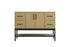Elegant Lighting Lennox Vanity Cabinet 2Dr4Dw 48 Inch x22 Inch x34 Inch in Honey Brown Model: VF60748MHB