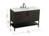 Elegant Lighting Lennox Vanity Cabinet 2Dr4Dw 48 Inch x22 Inch x34 Inch in Mocha Brown Model: VF60748MMB
