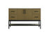 Elegant Lighting Lennox Vanity Cabinet 2Dr4Dw 54 Inch x22 Inch x34 Inch in Chestnut Brown Model: VF60754MCB