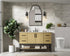Elegant Lighting Lennox Vanity Cabinet 2Dr4Dw 54 Inch x22 Inch x34 Inch in Honey Brown Model: VF60754MHB