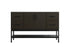 Elegant Lighting Lennox Vanity Cabinet 2Dr4Dw 54 Inch x22 Inch x34 Inch in Mocha Brown Model: VF60754MMB