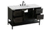 Elegant Lighting Lennox Vanity Cabinet 2Dr4Dw 54 Inch x22 Inch x34 Inch in Mocha Brown Model: VF60754MMB