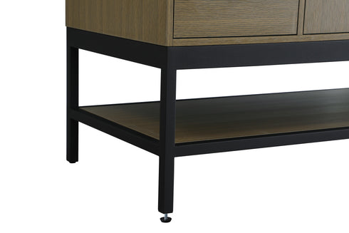 Elegant Lighting Lennox Vanity Cabinet 2Dr4Dw 60 Inch x22 Inch x34 Inch in Chestnut Brown Model: VF60760MCB