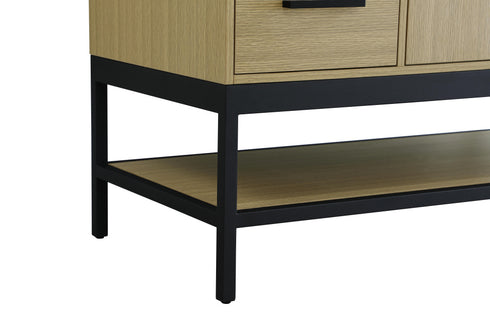 Elegant Lighting Lennox Vanity Cabinet 2Dr4Dw 60 Inch x22 Inch x34 Inch in Honey Brown Model: VF60760MHB