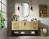 Elegant Lighting Lennox Vanity Cabinet 2Dr4Dw 60 Inch x22 Inch x34 Inch in Honey Brown Model: VF60760MHB