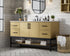Elegant Lighting Lennox Vanity Cabinet 2Dr4Dw 60 Inch x22 Inch x34 Inch in Honey Brown Model: VF60760MHB