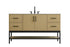 Elegant Lighting Lennox Vanity Cabinet 2Dr4Dw 60 Inch x22 Inch x34 Inch in Honey Brown Model: VF60760MHB