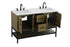 Elegant Lighting Lennox Vanity Cabinet 4Dr2Dw 54 Inch x22 Inch x34 Inch in Chestnut Brown Model: VF60754DMCB