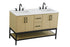 Elegant Lighting Lennox Vanity Cabinet 4Dr2Dw 54 Inch x22 Inch x34 Inch in Honey Brown Model: VF60754DMHB