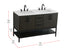 Elegant Lighting Lennox Vanity Cabinet 4Dr2Dw 54 Inch x22 Inch x34 Inch in Mocha Brown Model: VF60754DMMB