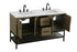 Elegant Lighting Lennox Vanity Cabinet 4Dr2Dw 60 Inch x22 Inch x34 Inch in Chestnut Brown Model: VF60760DMCB