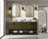 Elegant Lighting Lennox Vanity Cabinet 4Dr2Dw 72 Inch x22 Inch x34 Inch in Chestnut Brown Model: VF60772DMCB