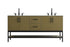Elegant Lighting Lennox Vanity Cabinet 4Dr2Dw 72 Inch x22 Inch x34 Inch in Chestnut Brown Model: VF60772DMCB