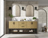 Elegant Lighting Lennox Vanity Cabinet 4Dr2Dw 72 Inch x22 Inch x34 Inch in Honey Brown Model: VF60772DMHB