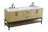 Elegant Lighting Lennox Vanity Cabinet 4Dr2Dw 72 Inch x22 Inch x34 Inch in Honey Brown Model: VF60772DMHB