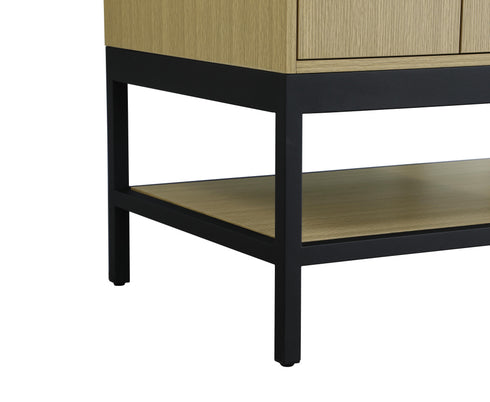 Elegant Lighting Lennox Vanity Cabinet 4Dr2Dw 72 Inch x22 Inch x34 Inch in Honey Brown Model: VF60772DMHB