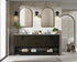 Elegant Lighting Lennox Vanity Cabinet 4Dr2Dw 72 Inch x22 Inch x34 Inch in Mocha Brown Model: VF60772DMMB