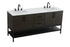 Elegant Lighting Lennox Vanity Cabinet 4Dr2Dw 72 Inch x22 Inch x34 Inch in Mocha Brown Model: VF60772DMMB