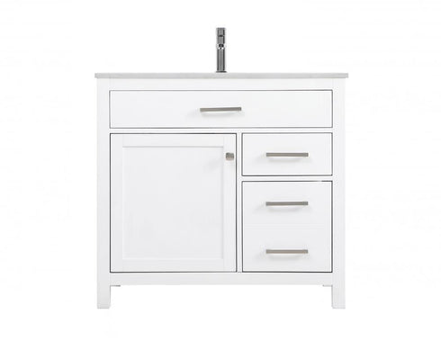 Elegant Lighting Lewis 36 Inch Single Bathroom Vanity in Grey Model: VF23336GR