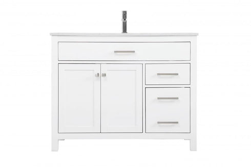 Elegant Lighting Lewis 42 Inch Single Bathroom Vanity in Grey Model: VF23342GR