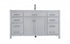 Elegant Lighting Lewis 60 Inch Single Bathroom Vanity in Grey Model: VF23360GR