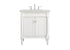 Elegant Lighting Lexington 30 Inch Single Bathroom Vanity in Antique White with Ivory White Engineered Marble Model: VF13030AW-VW