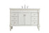 Elegant Lighting Lexington 48 Inch Single Bathroom Vanity in Antique Beige with Ivory White Engineered Marble Model: VF13048AB-VW