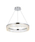 Elegant Lighting Linden 22 Inch Adjustable LED Chandelier in Chrome Model: 2050D22C