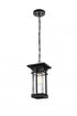 Elegant Lighting Livingston 7 inch Outdoor Pendant in Black Model: OD321H14BK
