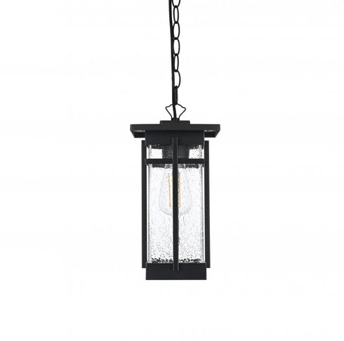Elegant Lighting Livingston 7 inch Outdoor Pendant in Black Model: OD321H14BK