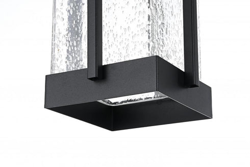 Elegant Lighting Livingston 7 inch Outdoor Pendant in Black Model: OD321H14BK