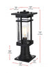Elegant Lighting Livingston 7 inch Outdoor Pendant in Black Model: OD321P17BK