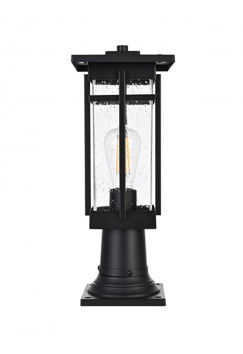 Elegant Lighting Livingston 7 inch Outdoor Pendant in Black Model: OD321P17BK