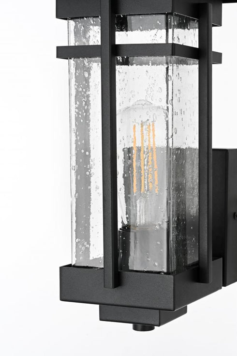 Elegant Lighting Livingston 7 inch Outdoor Pendant in Black Model: OD321W13BK