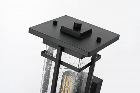 Elegant Lighting Livingston 7 inch Outdoor Pendant in Black Model: OD321W13BK
