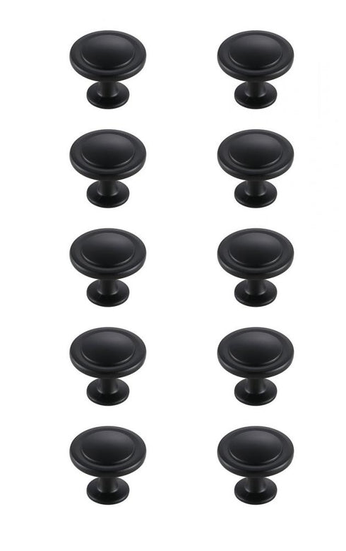 Elegant Lighting Logyn 1.3 Inch Diameter in Brushed Gold Mushroom Knob Multipack (Set of 10) Model: KB2005-GD-10PK
