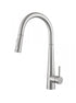 Elegant Lighting Lucas Single Handle Pull Down Sprayer Kitchen Faucet in Brushed Gold Model: FAK-301BGD